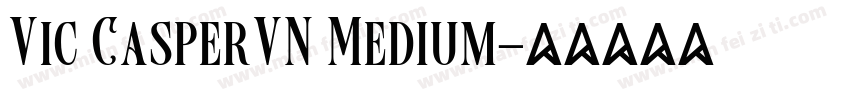 Vic CasperVN Medium字体转换